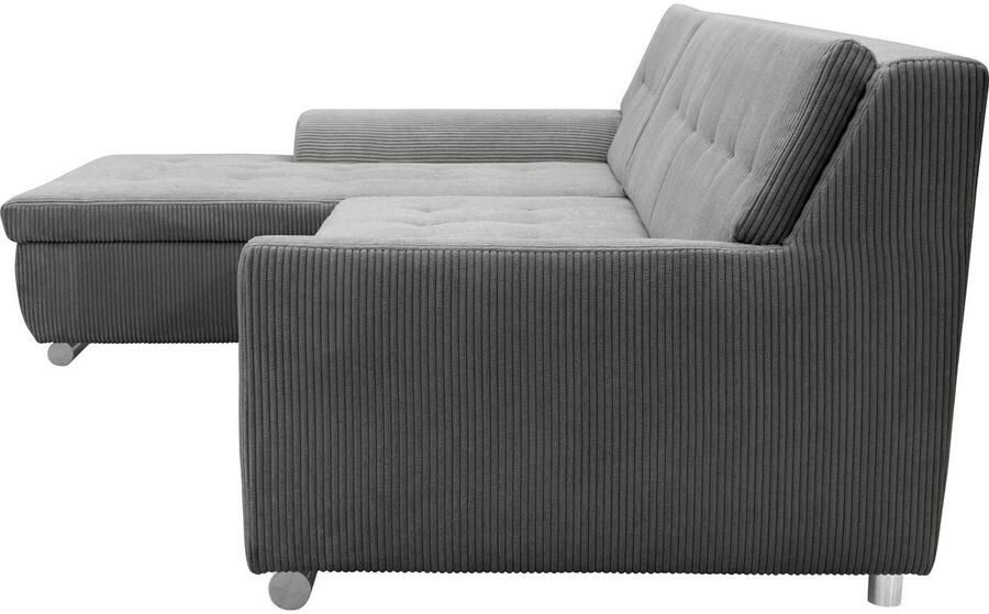 DOMO collection Hoekbank Treviso veel bekledingen ook in cord L-vorm B D H: 267 80 83 cm - Foto 4