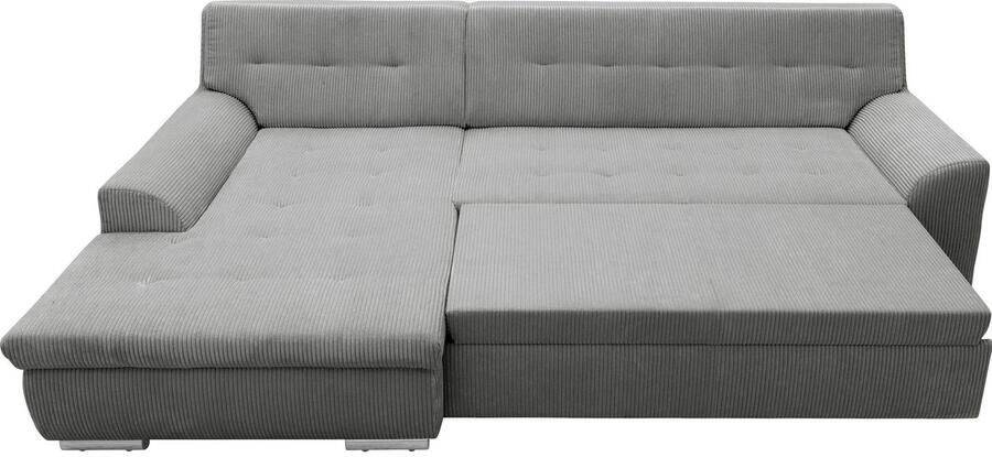 DOMO collection Hoekbank Treviso veel bekledingen ook in cord L-vorm B D H: 267 80 83 cm - Foto 6