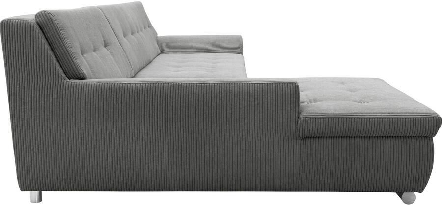 DOMO collection Hoekbank Treviso veel bekledingen ook in cord L-vorm B D H: 267 80 83 cm - Foto 5