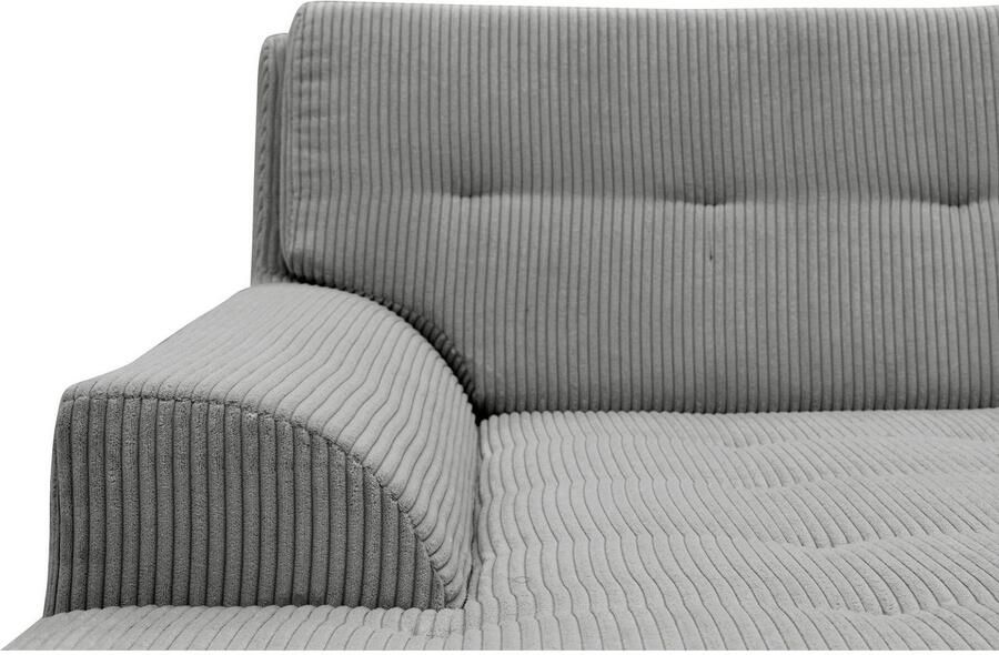 DOMO collection Hoekbank Treviso veel bekledingen ook in cord L-vorm B D H: 267 80 83 cm - Foto 3