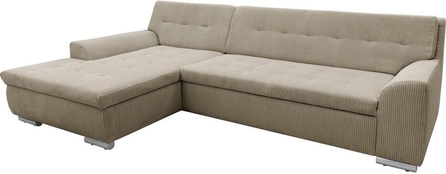 DOMO collection Hoekbank Treviso veel bekledingen ook in cord L-vorm B D H: 267 80 83 cm - Foto 6