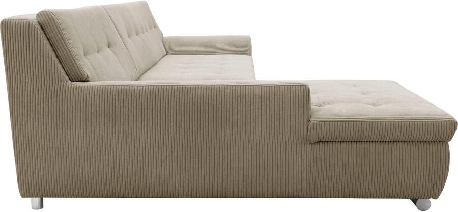 DOMO collection Hoekbank Treviso veel bekledingen ook in cord L-vorm B D H: 267 80 83 cm - Foto 5