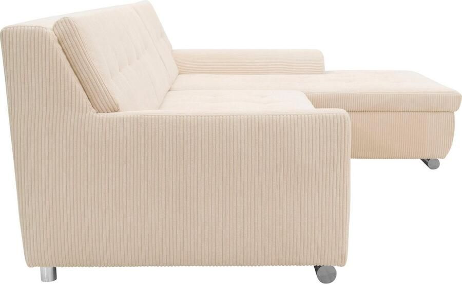 DOMO collection Hoekbank Treviso veel bekledingen ook in cord L-vorm B D H: 267 80 83 cm - Foto 4