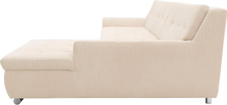DOMO collection Hoekbank Treviso veel bekledingen ook in cord L-vorm B D H: 267 80 83 cm - Foto 5