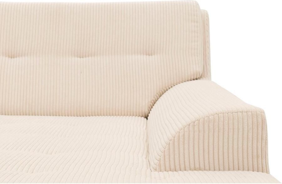 DOMO collection Hoekbank Treviso veel bekledingen ook in cord L-vorm B D H: 267 80 83 cm - Foto 3