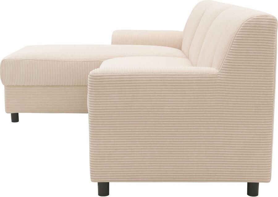 DOMO collection Hoekbank Turah 2 L-Vorm Corduroy of Luxe-Microvezel comfortabele binnenvering - Foto 5