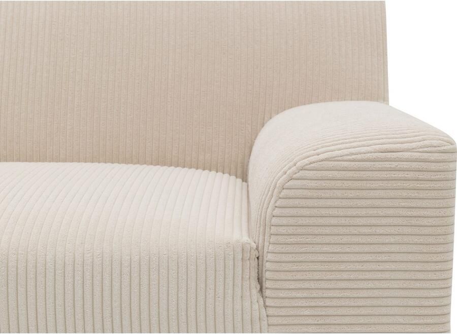 DOMO collection Hoekbank Turah 2 L-Vorm Corduroy of Luxe-Microvezel comfortabele binnenvering - Foto 4