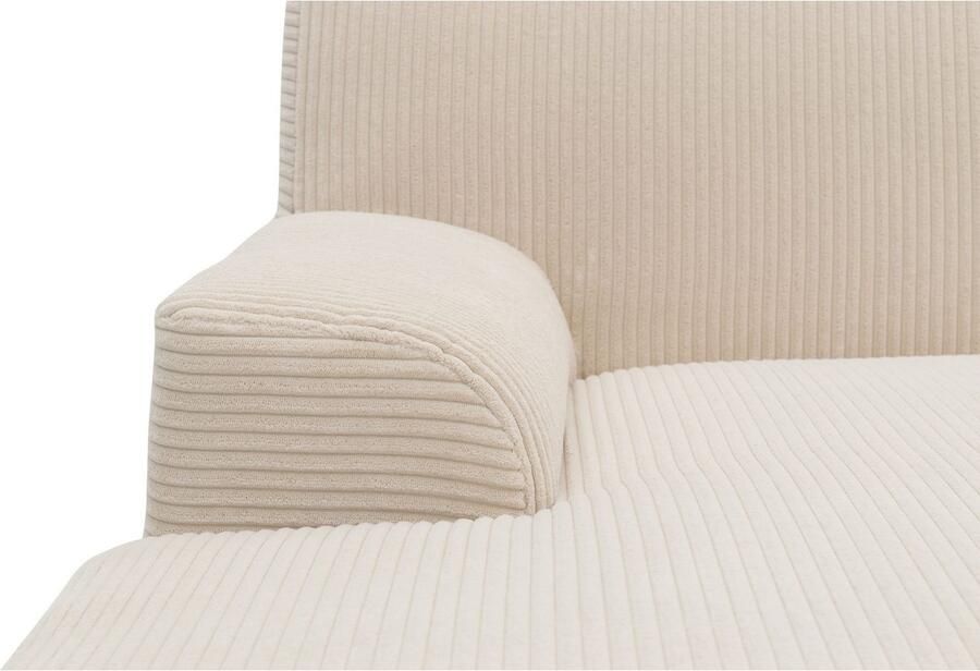 DOMO collection Hoekbank Turah 2 L-Vorm Corduroy of Luxe-Microvezel comfortabele binnenvering - Foto 6
