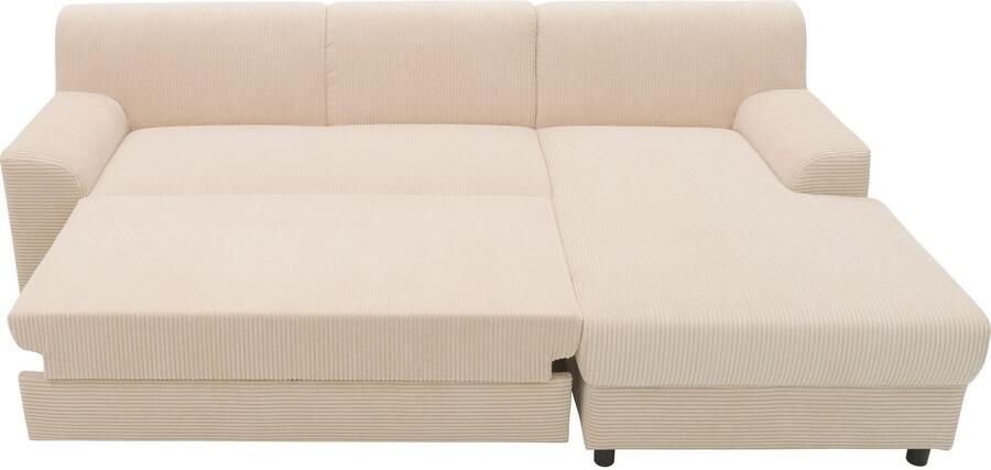 DOMO collection Hoekbank Turah 2 L-Vorm Corduroy of Luxe-Microvezel comfortabele binnenvering - Foto 9