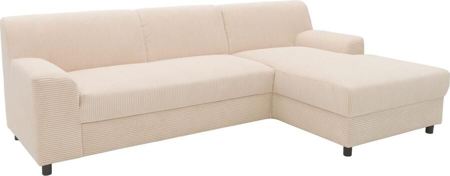 DOMO collection Hoekbank Turah 2 L-Vorm Corduroy of Luxe-Microvezel comfortabele binnenvering - Foto 11