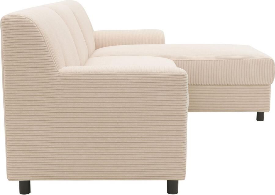DOMO collection Hoekbank Turah 2 L-Vorm Corduroy of Luxe-Microvezel comfortabele binnenvering - Foto 5
