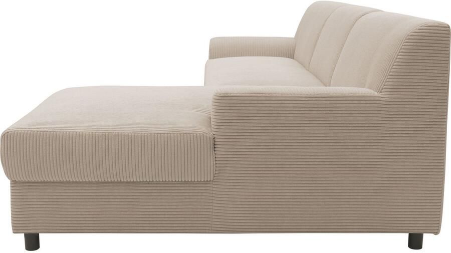 DOMO collection Hoekbank Turah 2 L-Vorm Corduroy of Luxe-Microvezel comfortabele binnenvering - Foto 8