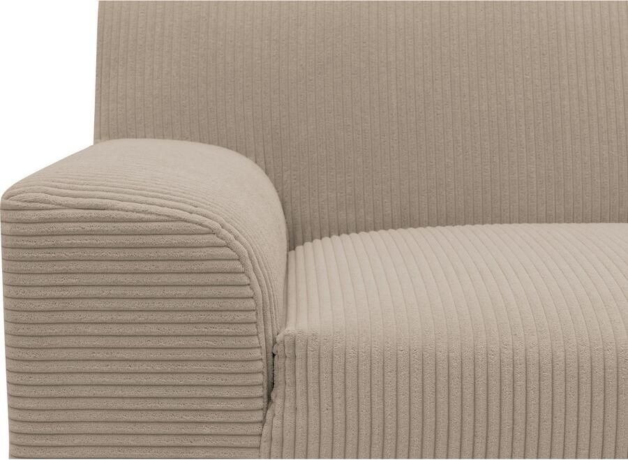 DOMO collection Hoekbank Turah 2 L-Vorm Corduroy of Luxe-Microvezel comfortabele binnenvering - Foto 4