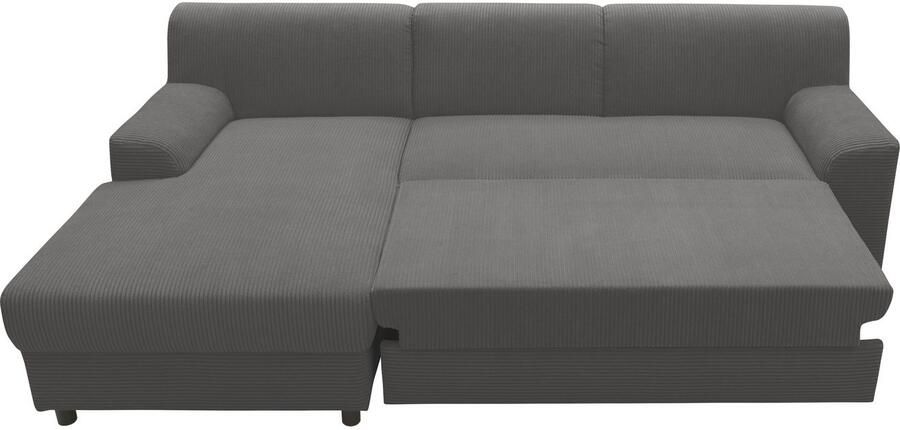 DOMO collection Hoekbank Turah 2 L-Vorm Corduroy of Luxe-Microvezel comfortabele binnenvering - Foto 10