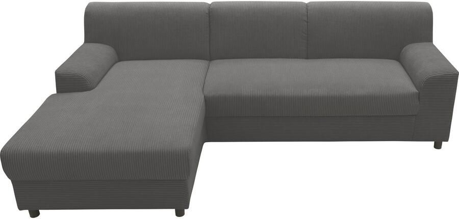 DOMO collection Hoekbank Turah 2 L-Vorm Corduroy of Luxe-Microvezel comfortabele binnenvering - Foto 9