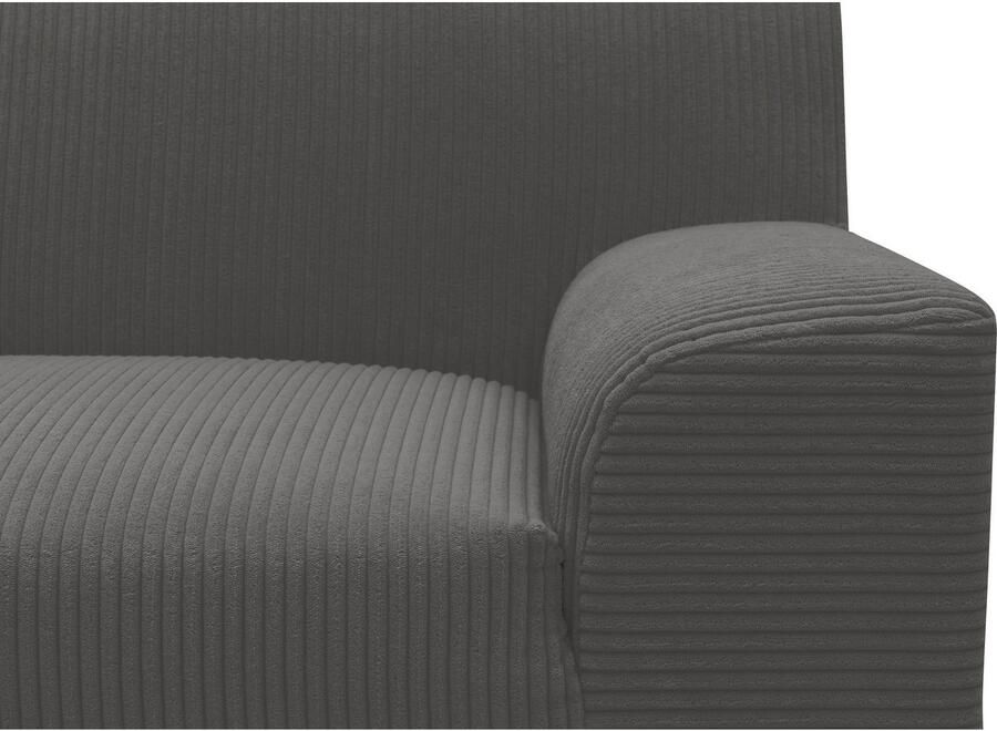 DOMO collection Hoekbank Turah 2 L-Vorm Corduroy of Luxe-Microvezel comfortabele binnenvering - Foto 4