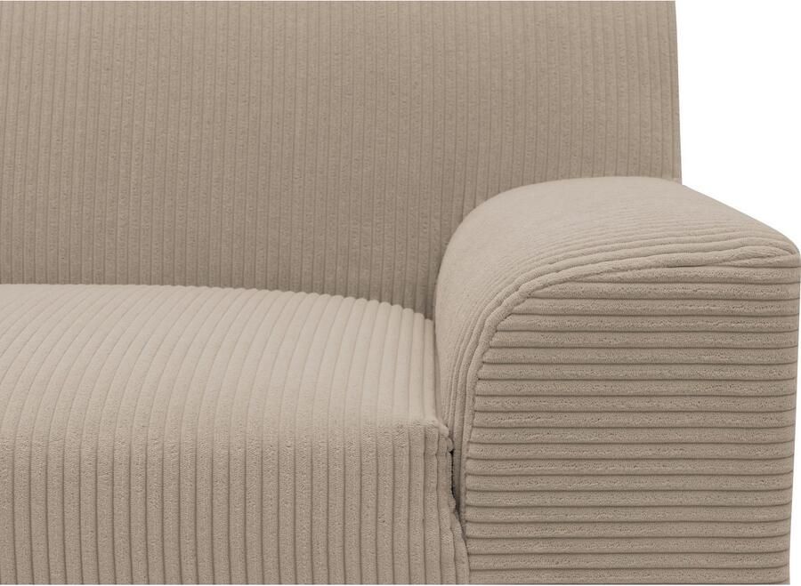 DOMO collection Hoekbank Turah 2 L-Vorm Corduroy of Luxe-Microvezel comfortabele binnenvering - Foto 4