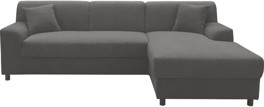 DOMO collection Hoekbank Turah 2 L-Vorm Corduroy of Luxe-Microvezel comfortabele binnenvering - Foto 9