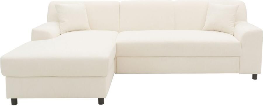 DOMO collection Hoekbank Turah 2 L-Vorm Corduroy of Luxe-Microvezel comfortabele binnenvering - Foto 9