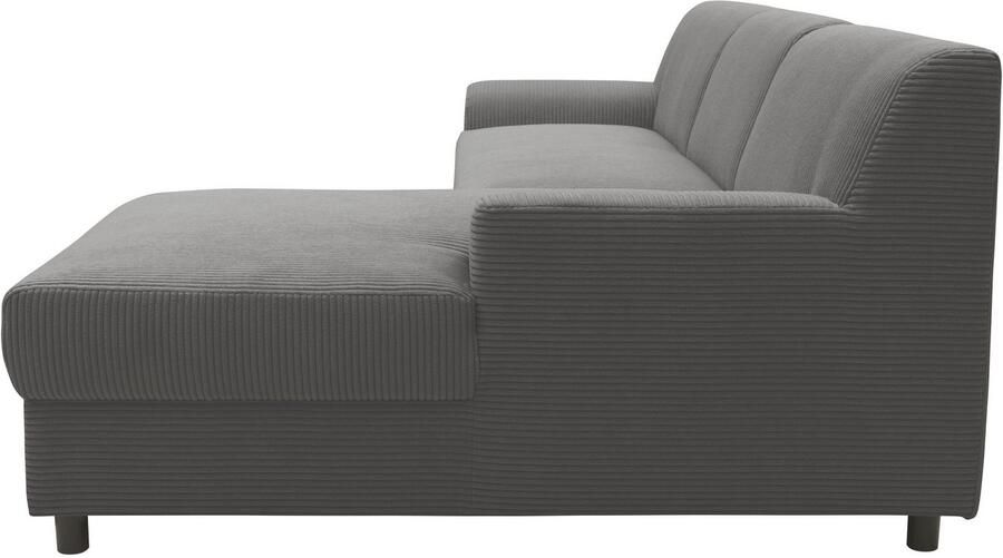 DOMO collection Hoekbank Turah 2 L-Vorm Corduroy of Luxe-Microvezel comfortabele binnenvering - Foto 8