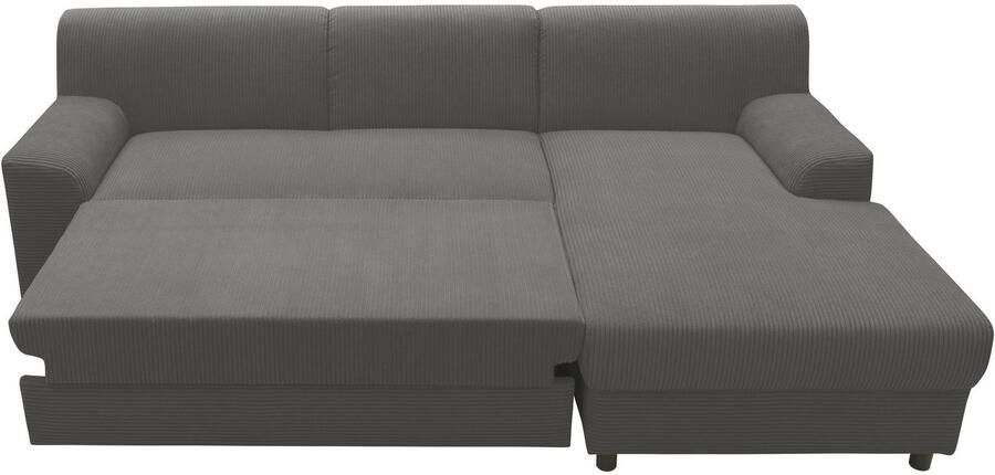 DOMO collection Hoekbank Turah 2 L-Vorm Corduroy of Luxe-Microvezel comfortabele binnenvering - Foto 10