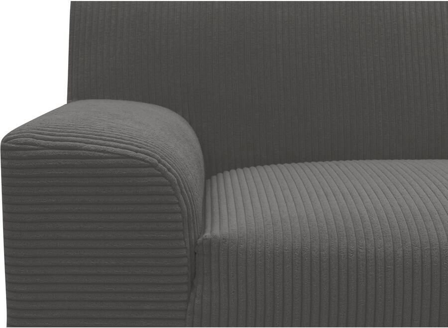 DOMO collection Hoekbank Turah 2 L-Vorm Corduroy of Luxe-Microvezel comfortabele binnenvering - Foto 4