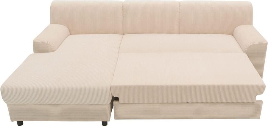 DOMO collection Hoekbank Turah 2 L-Vorm Corduroy of Luxe-Microvezel comfortabele binnenvering - Foto 9