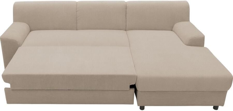 DOMO collection Hoekbank Turah 2 L-Vorm Corduroy of Luxe-Microvezel comfortabele binnenvering - Foto 8