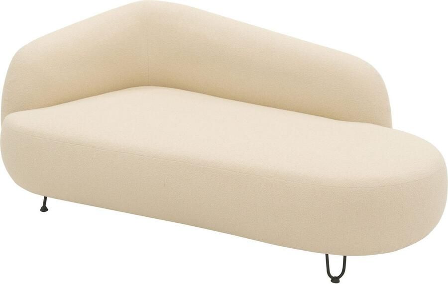 DOMO collection Récamier Poika ook als fauteuil en poef bestelbaar bekleding van faux fur - Foto 4