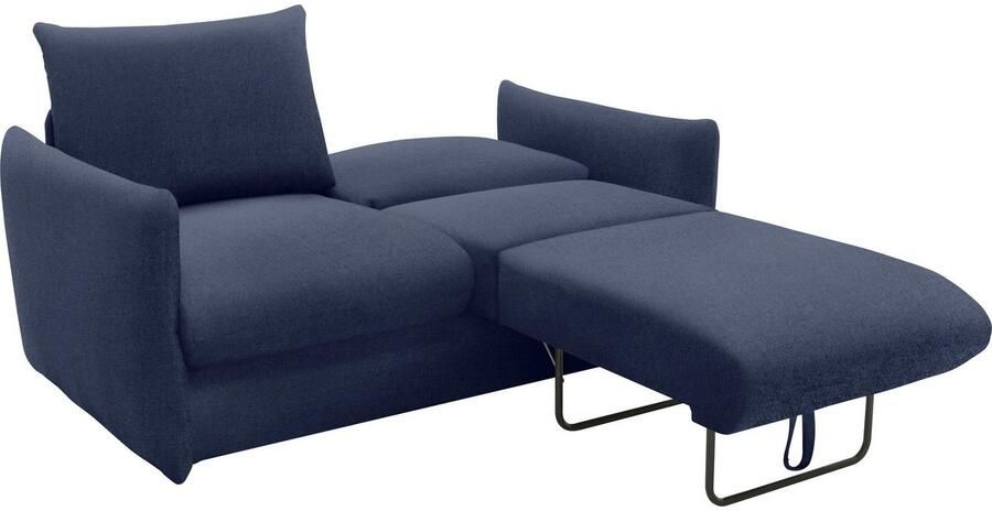 DOMO collection Slaapbank 700023 Slaapbank functie binnenvering 2-zits stabiel ligoppervlak Zitvlakken afzonderlijk uitklapbaar om te slapen relaxen en ontspannen - Foto 6