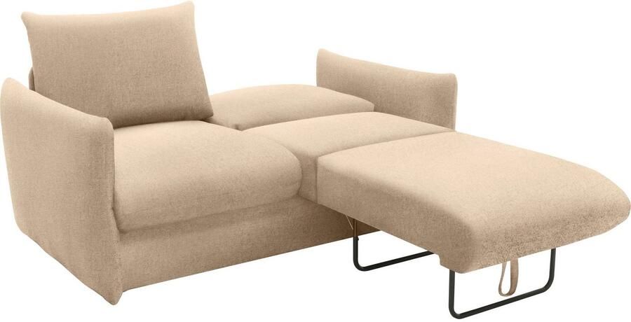 DOMO collection Slaapbank 700023 Slaapbank functie binnenvering 2-zits stabiel ligoppervlak Zitvlakken afzonderlijk uitklapbaar om te slapen relaxen en ontspannen - Foto 8
