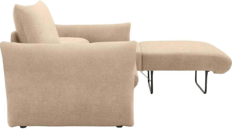 DOMO collection Slaapbank 700023 Slaapbank functie binnenvering 2-zits stabiel ligoppervlak Zitvlakken afzonderlijk uitklapbaar om te slapen relaxen en ontspannen - Foto 6