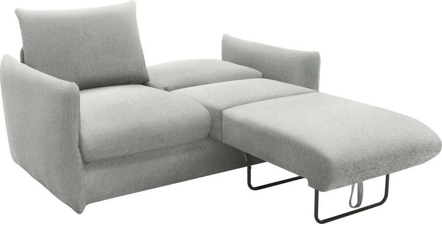 DOMO collection Slaapbank 700023 Slaapbank functie binnenvering 2-zits stabiel ligoppervlak Zitvlakken afzonderlijk uitklapbaar om te slapen relaxen en ontspannen - Foto 8