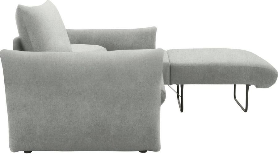 DOMO collection Slaapbank 700023 Slaapbank functie binnenvering 2-zits stabiel ligoppervlak Zitvlakken afzonderlijk uitklapbaar om te slapen relaxen en ontspannen - Foto 6