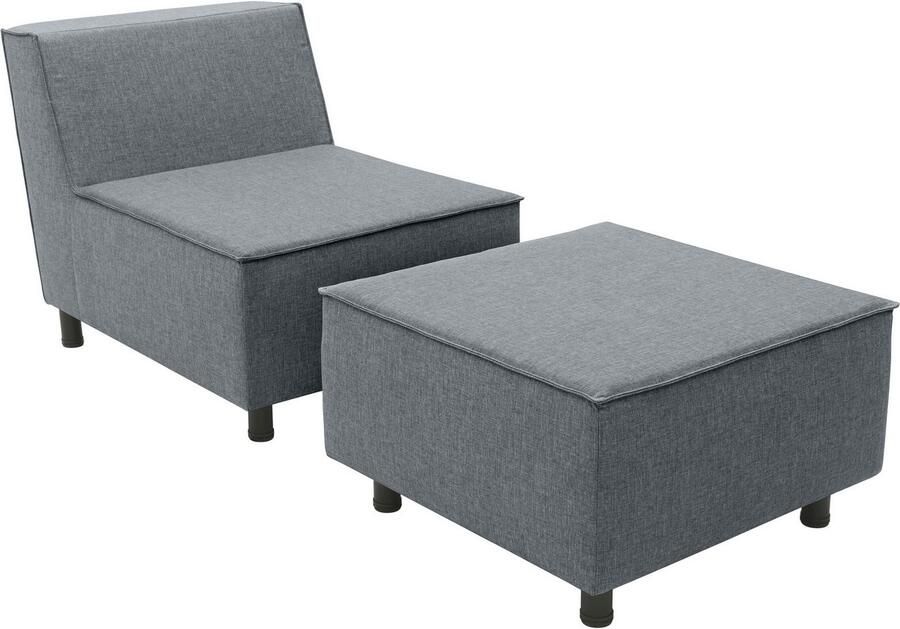 DOMO collection Sofaelement Sonna individueel samen te stellen Enkele elementen voor terras tuin en balkon speciaal voor buiten - Foto 2