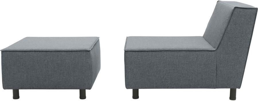 DOMO collection Sofaelement Sonna individueel samen te stellen Enkele elementen voor terras tuin en balkon speciaal voor buiten - Foto 3