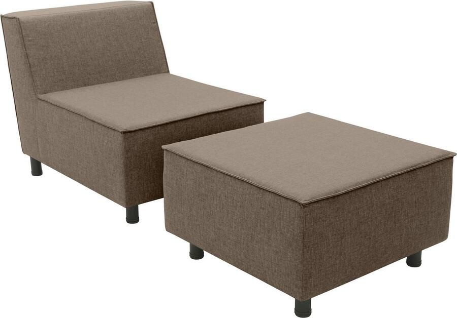 DOMO collection Sofaelement Sonna individueel samen te stellen Enkele elementen voor terras tuin en balkon speciaal voor buiten - Foto 2