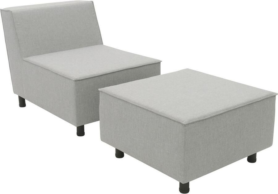 DOMO collection Sofaelement Sonna individueel samen te stellen Enkele elementen voor terras tuin en balkon speciaal voor buiten - Foto 2