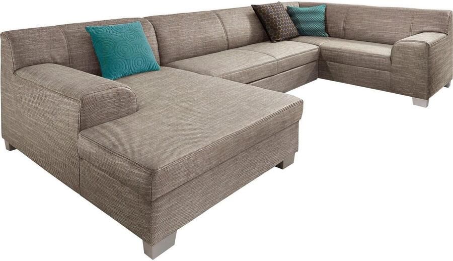 DOMO collection Zithoek Amando U-vorm naar keuze met bedfunctie stevig zitcomfort vrij in de ruimte te plaatsen - Foto 3