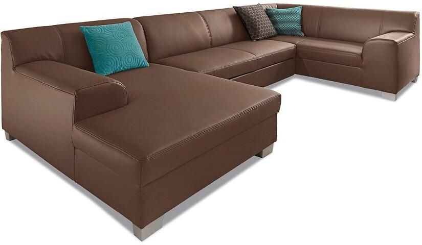 DOMO collection Zithoek Amando U-vorm naar keuze met bedfunctie stevig zitcomfort vrij in de ruimte te plaatsen - Foto 2