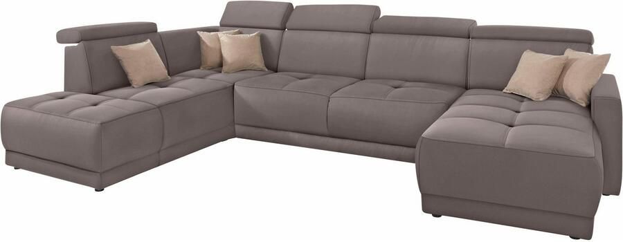 DOMO collection Zithoek Ava moderne zitstiksels met mooie dubbele naad comfortabel U-vorm - Foto 3
