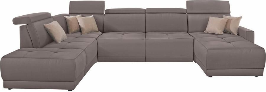 DOMO collection Zithoek Ava moderne zitstiksels met mooie dubbele naad comfortabel U-vorm - Foto 5