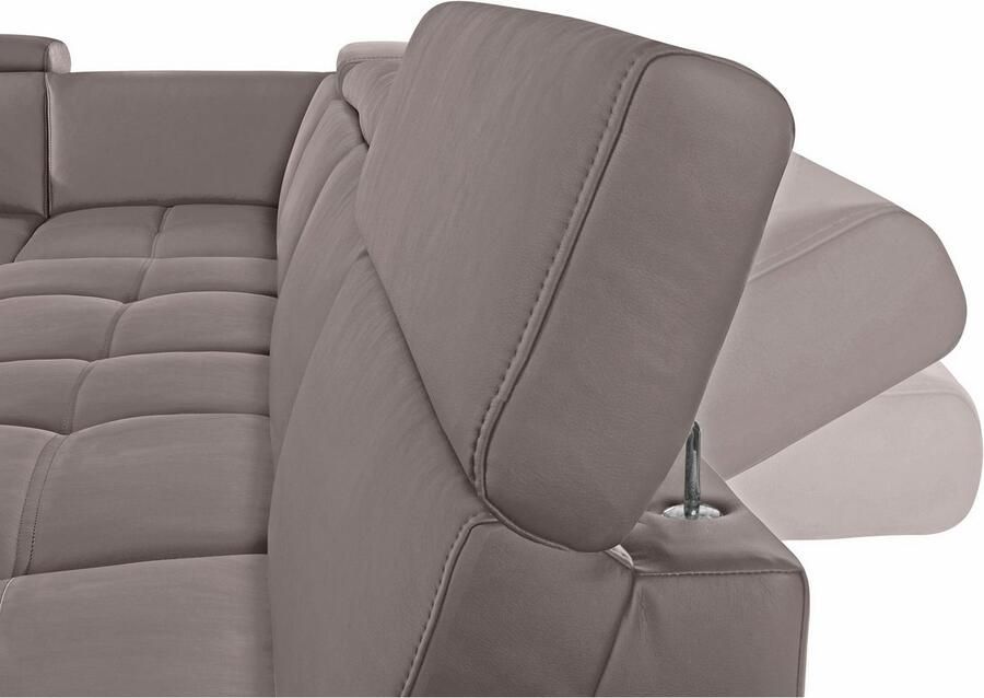 DOMO collection Zithoek Ava moderne zitstiksels met mooie dubbele naad comfortabel U-vorm