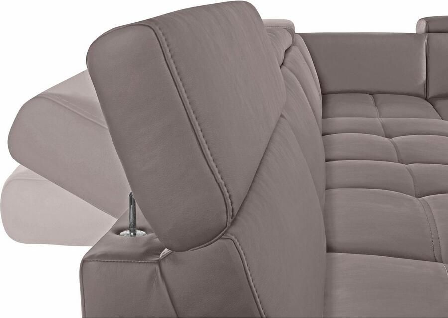 DOMO collection Zithoek Ava moderne zitstiksels met mooie dubbele naad comfortabel U-vorm