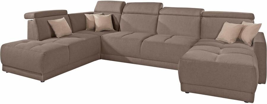 DOMO collection Zithoek Ava moderne zitstiksels met mooie dubbele naad comfortabel U-vorm - Foto 3