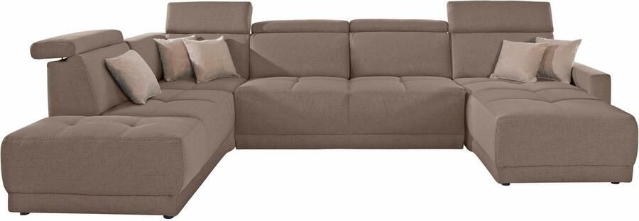DOMO collection Zithoek Ava moderne zitstiksels met mooie dubbele naad comfortabel U-vorm - Foto 5