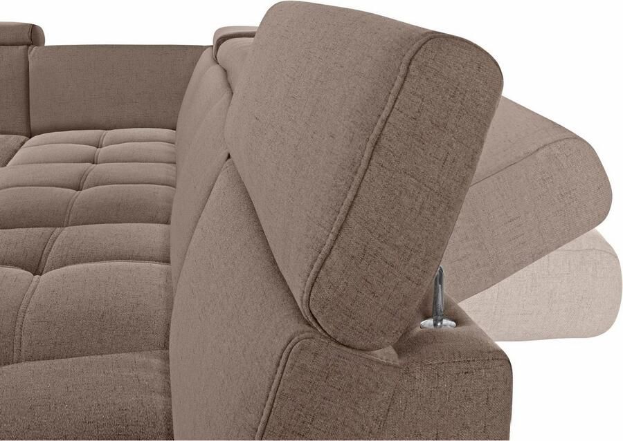 DOMO collection Zithoek Ava moderne zitstiksels met mooie dubbele naad comfortabel U-vorm