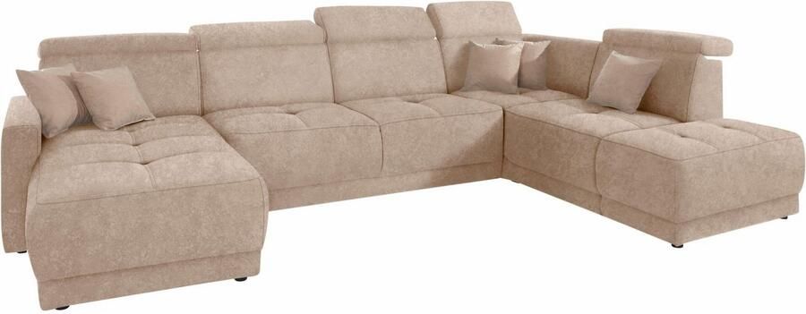 DOMO collection Zithoek Ava moderne zitstiksels met mooie dubbele naad comfortabel U-vorm - Foto 3