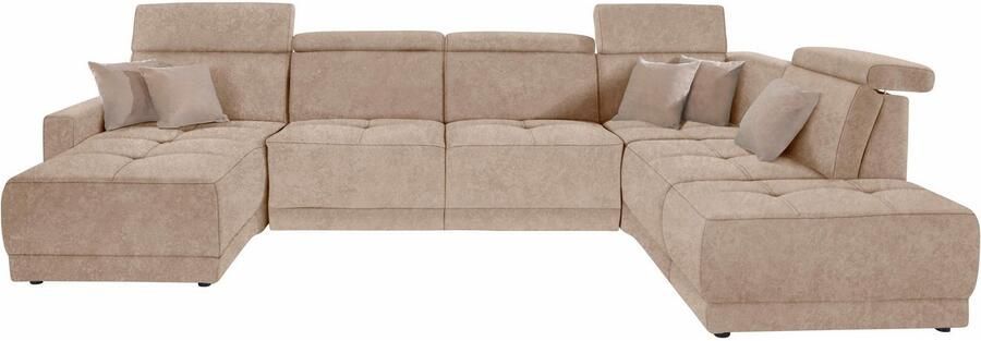DOMO collection Zithoek Ava moderne zitstiksels met mooie dubbele naad comfortabel U-vorm - Foto 5