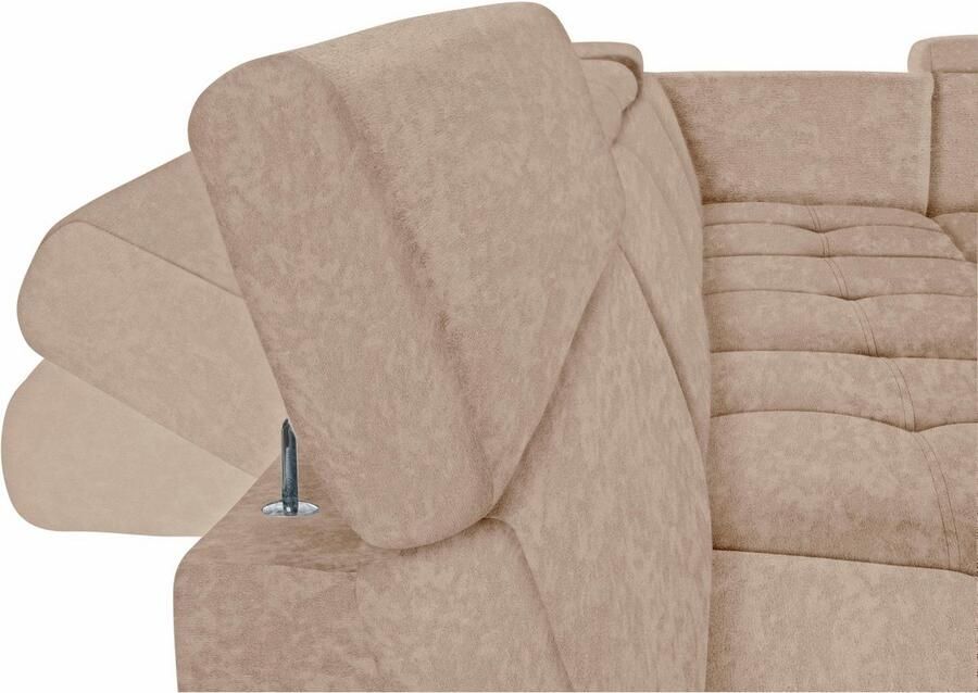 DOMO collection Zithoek Ava moderne zitstiksels met mooie dubbele naad comfortabel U-vorm